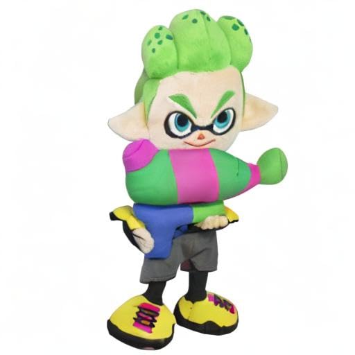 Sanei Boeki Splatoon 2 ALL STAR COLLECTION Boy (S) W12.5 X D10.5 X H26cm Plush Toy SP27