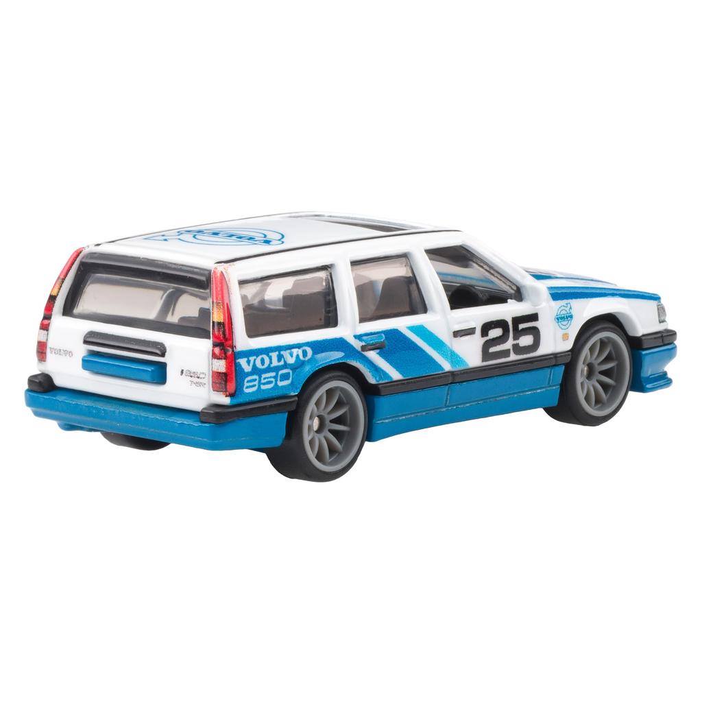 Hot Wheels Car Culture Fast Wagon Volvo 850 Kombi Fahrzeug Spielzeug, Blau, JBK68, für Kinder ab 3 Jahren