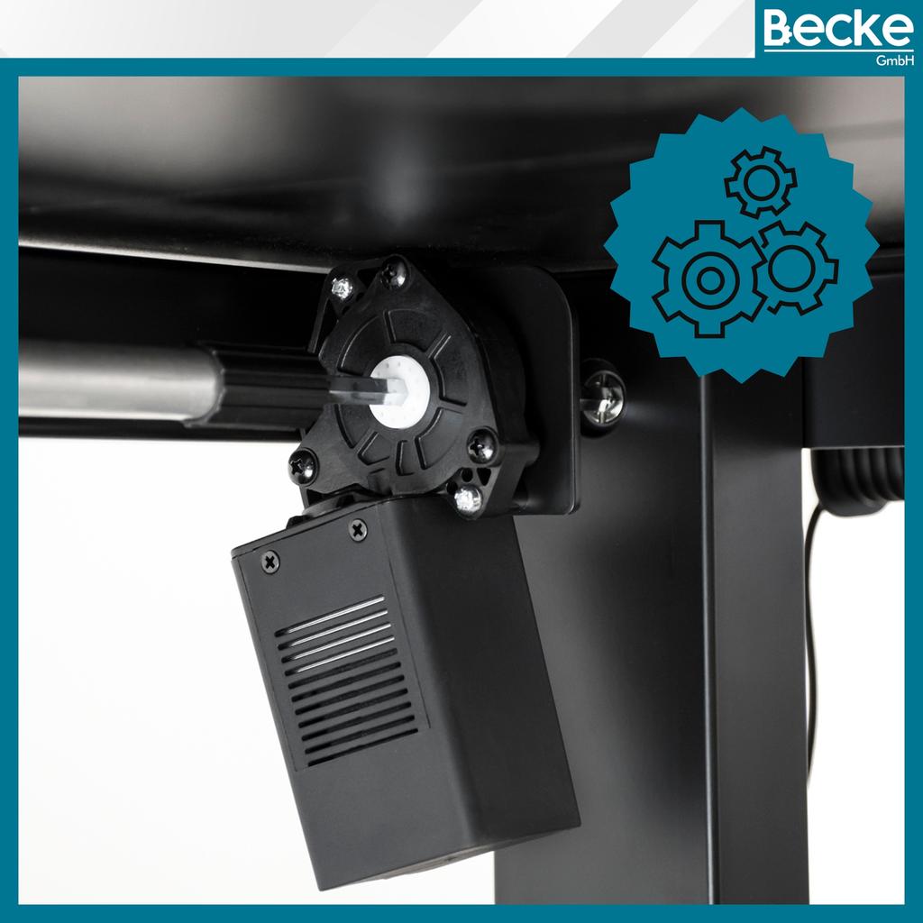 Electric adjustable desk 120x60cm height adjustment 72-118cm black