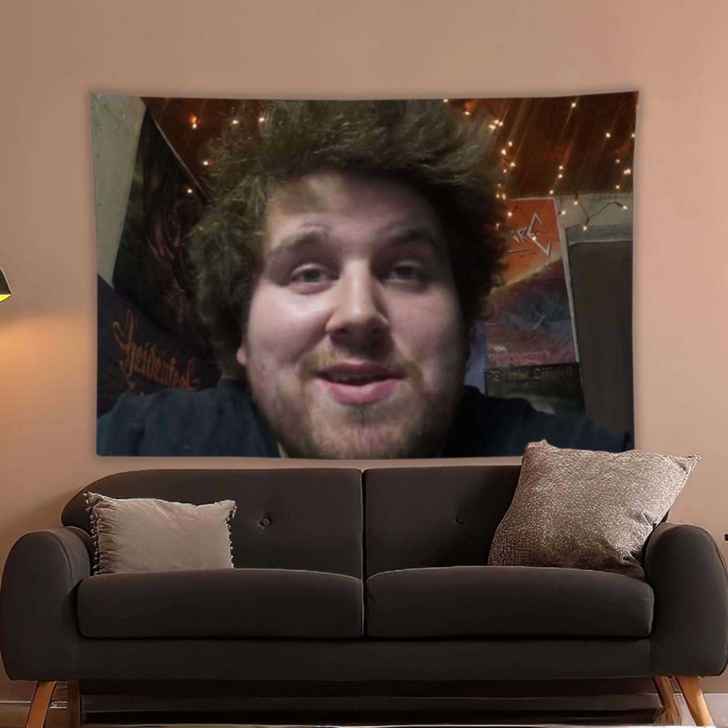 

Забавный D-Drachenlord Райнер В-Винклер Гобелен Украшение комнаты Домашний декор Спальня Настенная ткань 29x37in