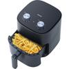 Yamazen Air Fryer, 4,5 L, Büyük Kapasiteli, Elektrikli Fritöz, Yağsız, Air Fryer, 3 ila 5 Kişilik, Ev Kullanımı, Masa Üstü, Kızarmış Yiyecekler, Şarküteri, Zamanlayıcı, Sıcaklık