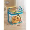 Universal Transparent Visible Doll Storage Bag Large Capacity Clear Storage Case With Zipper Handle Moisture-Proof Organizer Box
