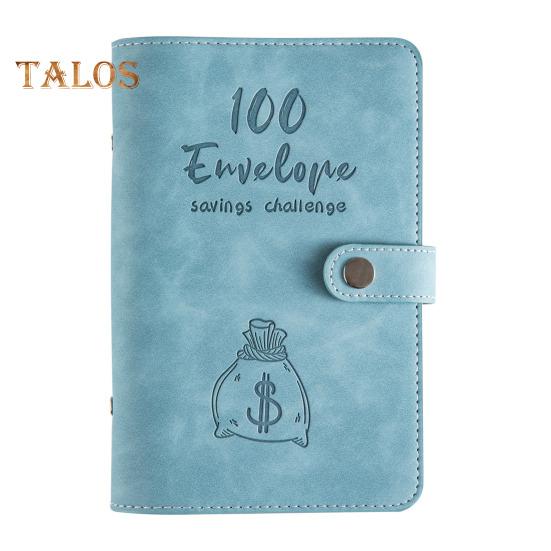 

Бюджетная книга из мягкой искусственной кожи формата А6 с сумкой на молнии, счетчик расходов на 100 дней, хранилище для монет, карточек, планировщик для экономии денег циан