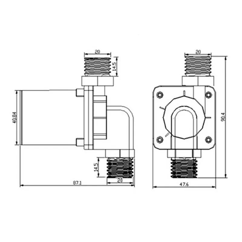 DC 12V 24V Multifunctional Brushless Water Pump IP68 1/2" DN15 - Booster Circulation Pump for Warm Air Water Heater Shower
