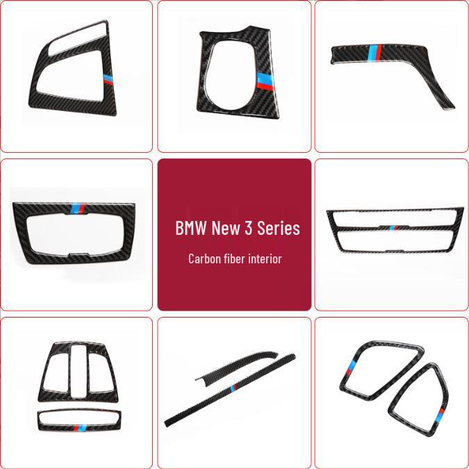 BMW řady 3 & 4 F30, 316i, 320li GT Karbonový interiérový kryt konzoly