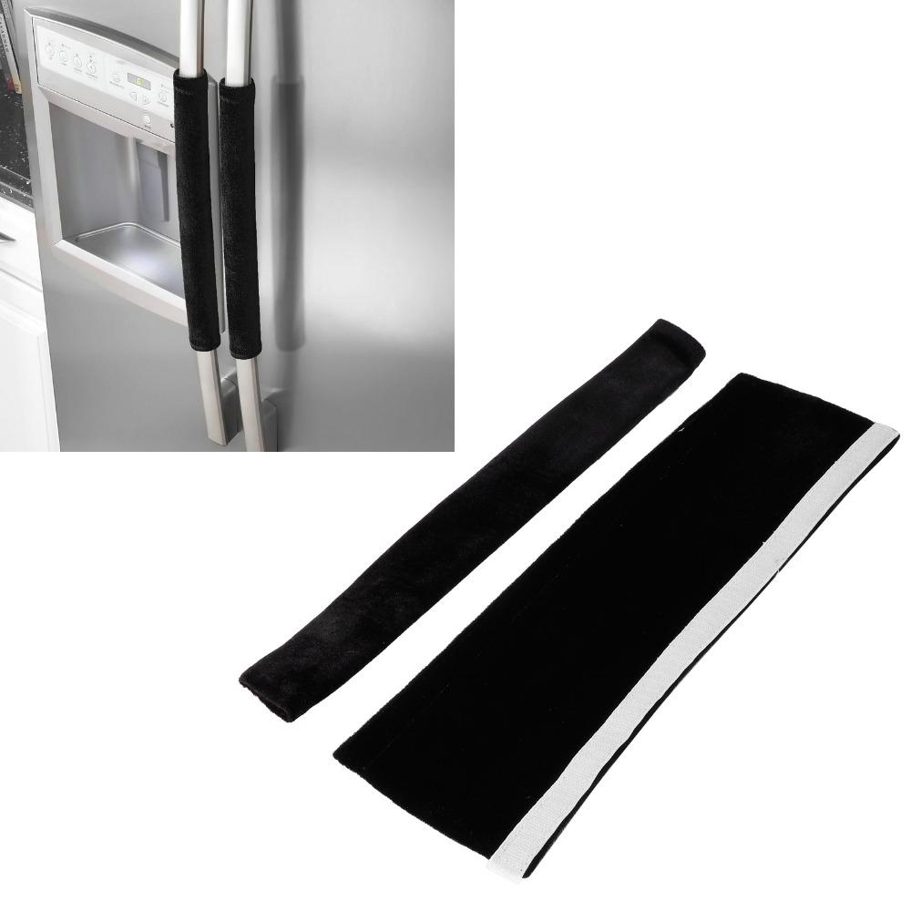 2pcs Washable Fridge Door Handle Covers Non-Slip Design Kitchen Handle Covers  Home Decor