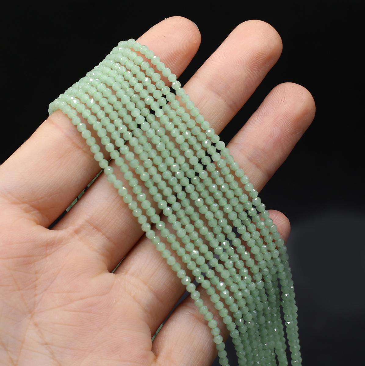 

Граненые бусины из натурального камня, опаловые изолированные бусины 2 мм, подвески для изготовления ювелирных изделий, ожерелье, браслет, серьги, аксессуары 2mm