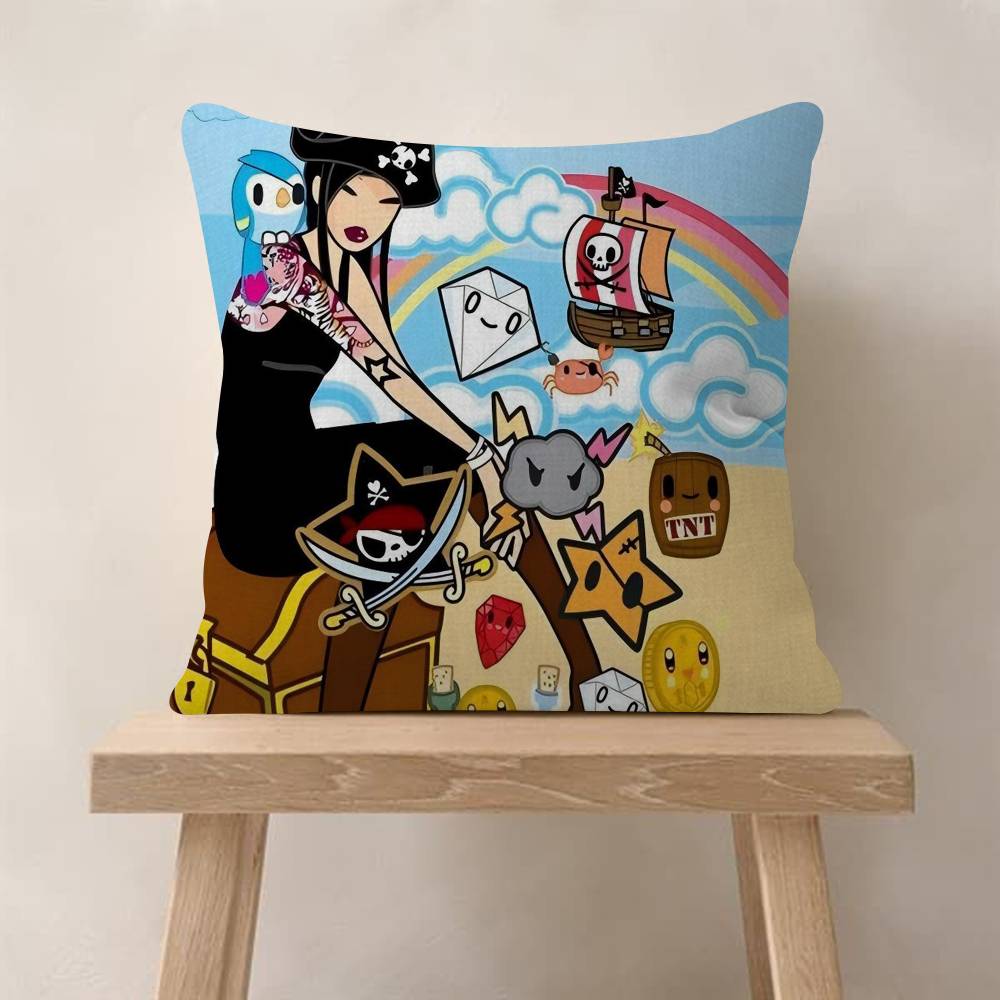 Cartoon Art Kawaii TownTokidokiinside Pillow Anime Pillow Sofa Bed Head Pillow Cover Cushion Cover Fashion