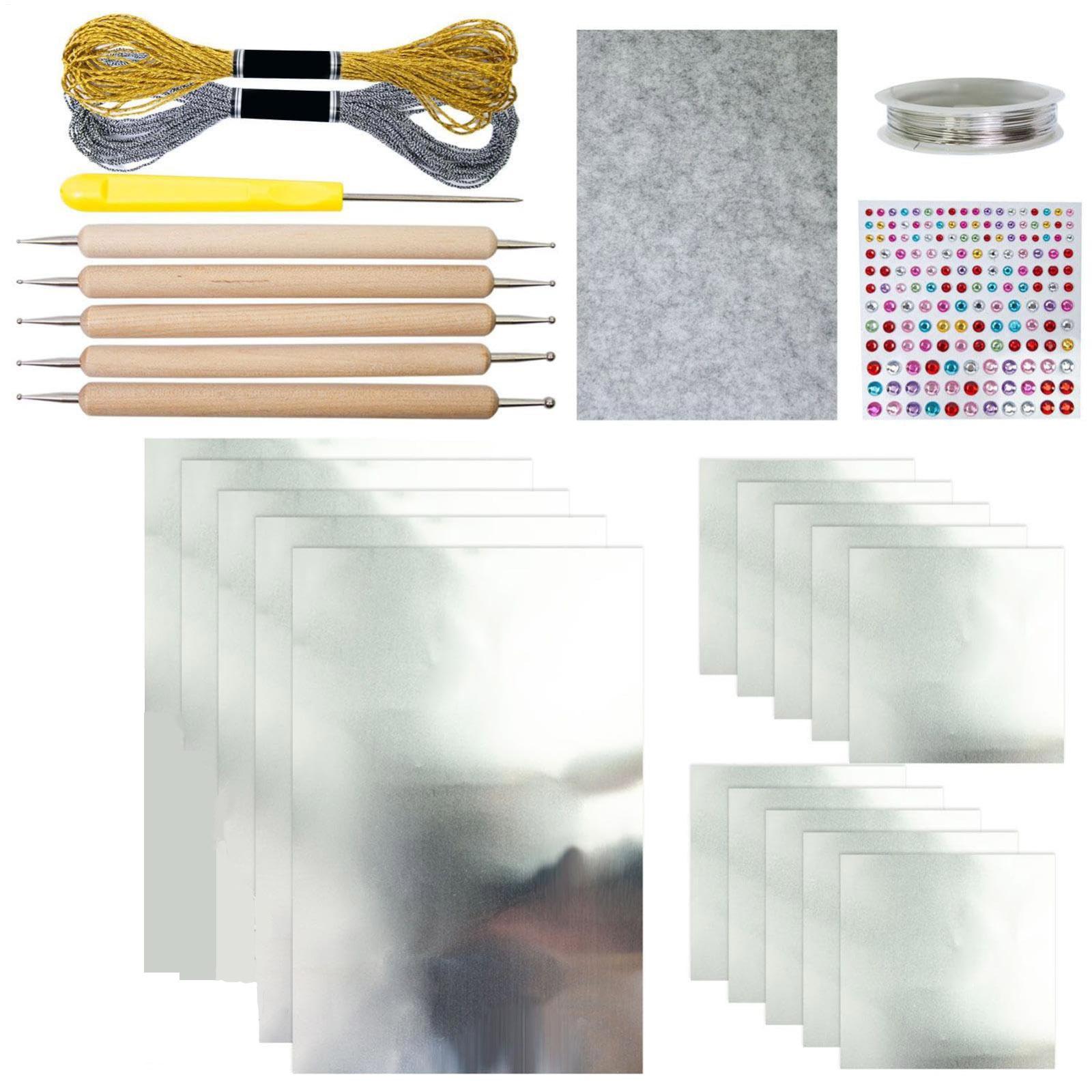 

Золотий Художній Рельєфний Папір DIY Декоративний Підвіска Комбінація Папір з Фольги One Size срібний