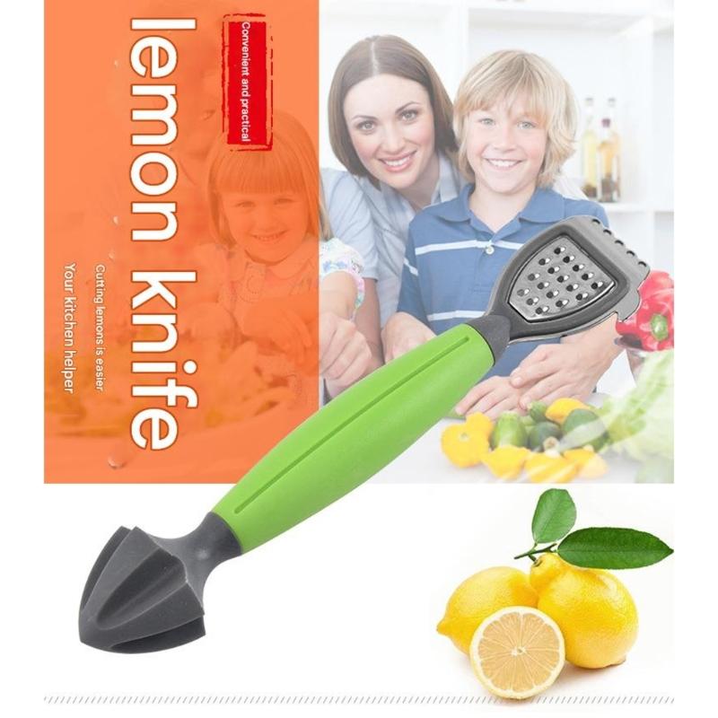 2 Piece Space Saving Portable Lemon Grater And Juicer Tool With Comfort Handle Kitchen Gadget For Drink Cocktails Cooking
