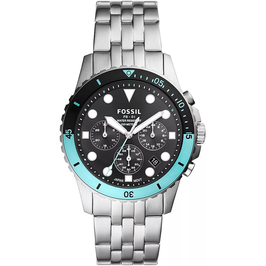 

Fossil Men s Quartz Stainless Steel Three-Hand Watch Stainless Steel Case/Glass Mirror FS5827