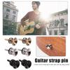 2pcs Guitar Pegs for Acoustic Electric Bass Ukulele Guitar Strap Buckle Button Lock Pins Metal End Locking Parts Accessories