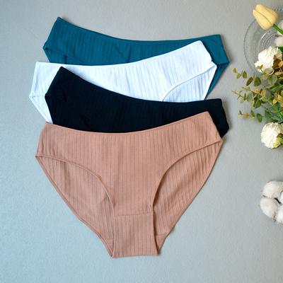 Damen Sommer Dünner Stil Ohne Abdrücke Nicht Klemmend Hüfttief Reine Baumwolle Unterwäsche