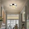 Modern Minimalist LED Round Ceiling Light with K9 Crystal and Stainless Steel