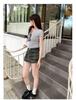 Women's White V-Neck Short-Sleeve Slim-Fit T-Shirt - Sexy Summer Style