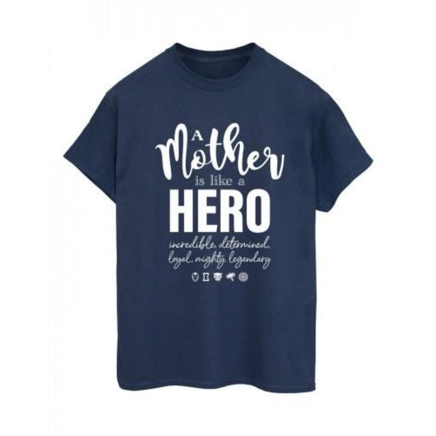 Marvel Womens_Ladies Avengers Mother Hero Cotton Boyfriend T-Shirt S чёрный