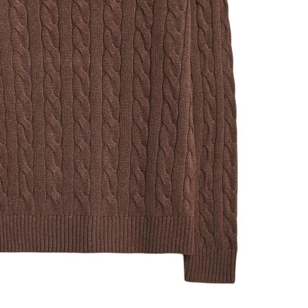 Polo Ralph Lauren Einfarbig Rundhals Langarm Pullover Herren Pullover Braun 710775885-512