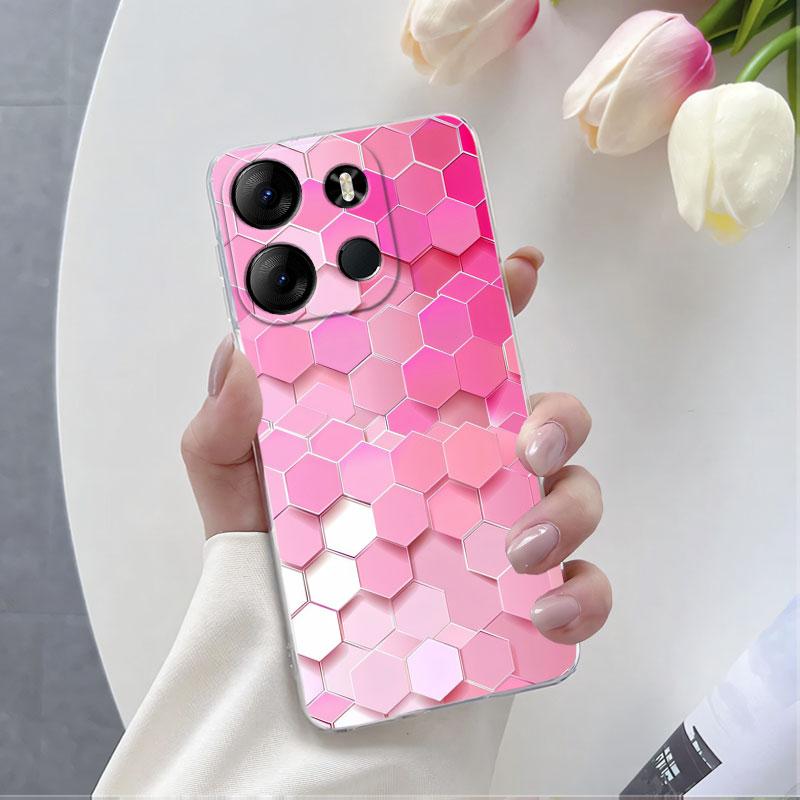 For Infinix Smart 7 Smart 6 HD Plus Case Luxury Protective Cover For Infinix Smart 5 India Marble Clear Soft Silicone Phone Case