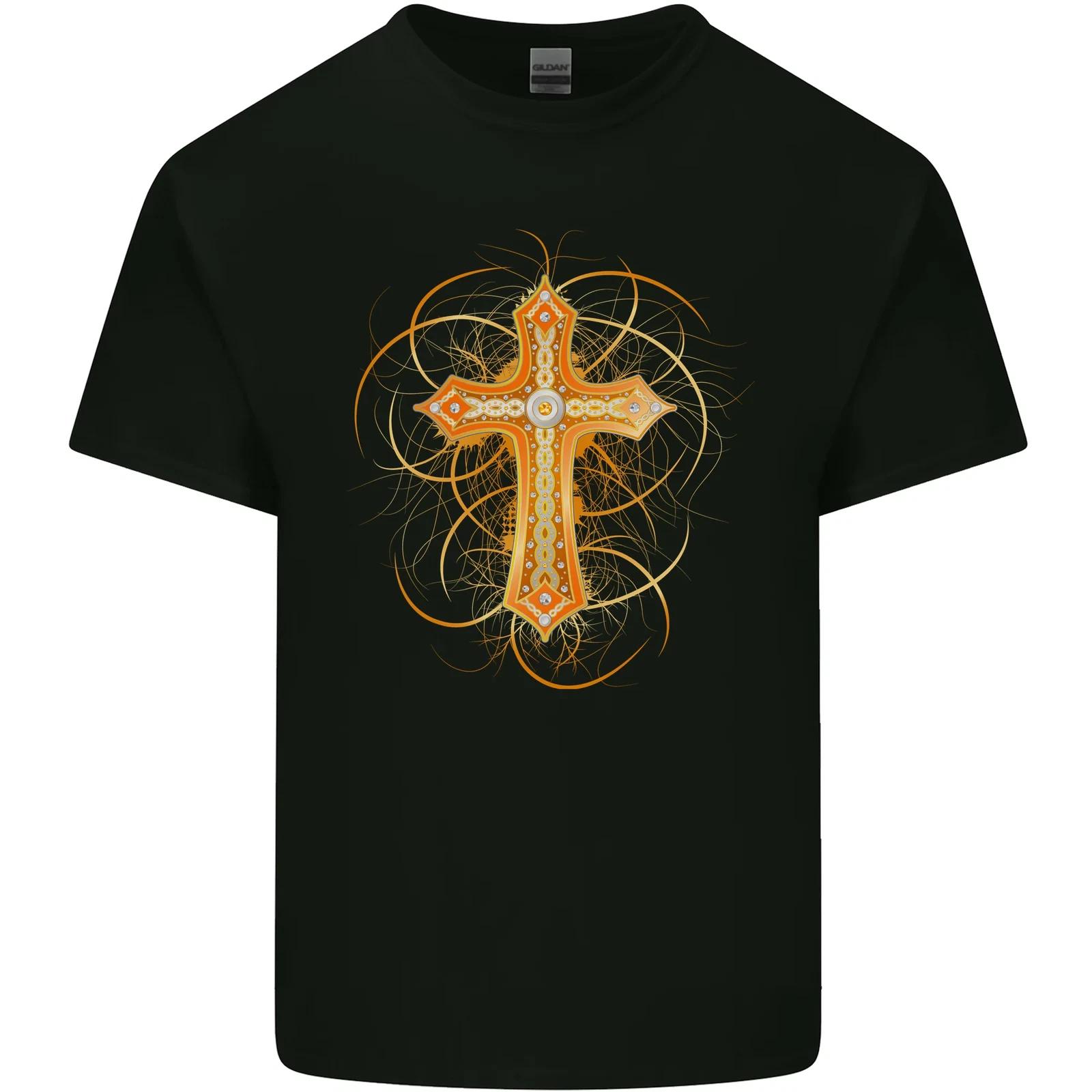 

Christian Cross Medieval Fantasy Gothic Kids T-Shirt Childrens M
