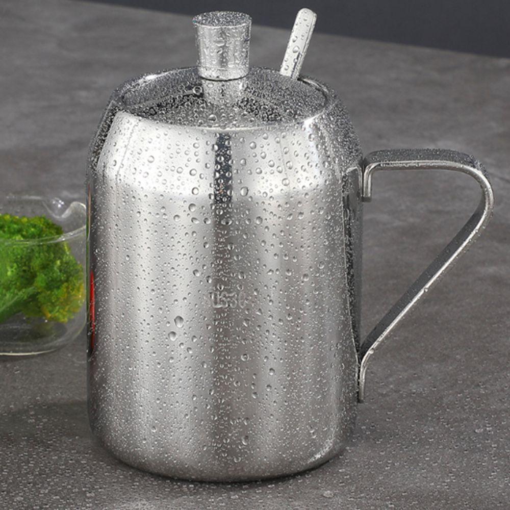 Large Capacity Stainless Steel Seasoning Jar Dustproof Seasoning Pots Spices Organizer  for Kitchen