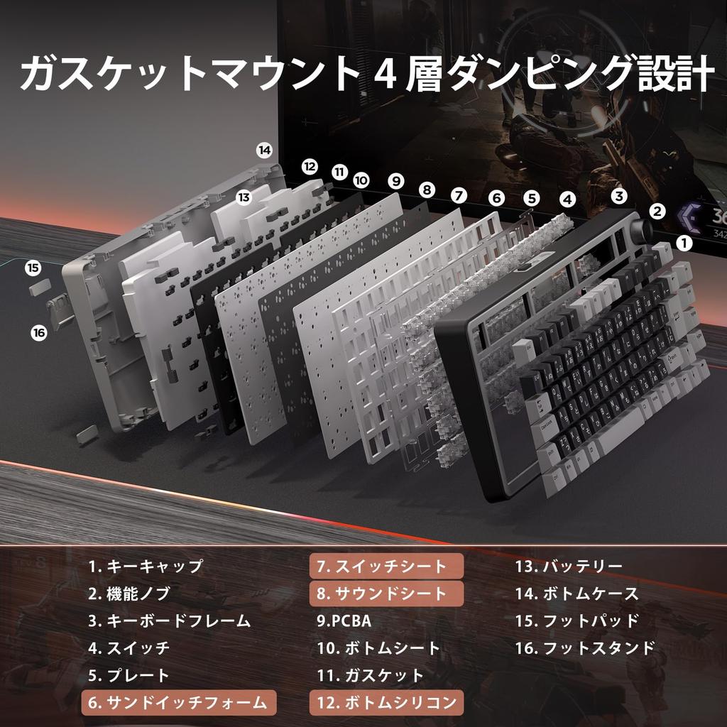 YUNZII RT75 Gatilho Rápido Sem Fio para Jogos Sensor Hall Japonês Magnético 8000Hz Polling Três Modos Retroiluminação RGB Gateron Silky Pro Teclado, Layout,