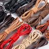 Retro Round Genuine Leather Cord Flat 5Meters Thong Cord Jewelry Making DIY Bracelet