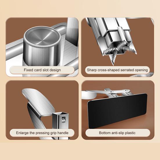 Stainless Steel Chestnut Opener Nutcracker Clip for Chestnuts Pecans Walnuts Multifunction Nut Cutter Plier with Sharp Serrated Blade Kitchen Tool