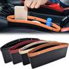 PU Leather Car Seat Slit Gap Storage Car Space Pocket Pouch Car Seat Gap Storage Bag Keys Glasses Car Accessories