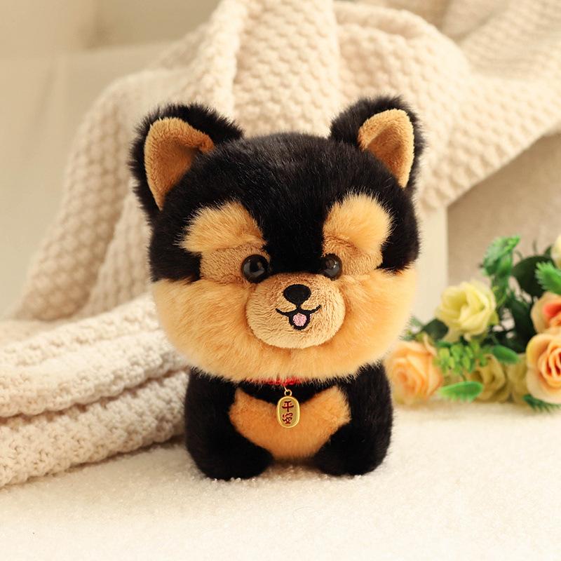 Levensecht Kawaii Pluizig Hond Knuffeldier Simulatie Puppy Model Zachte Pop Kleine Chow Pomeranian Corgi Yorkie Pluche Cadeau Voor Meisje