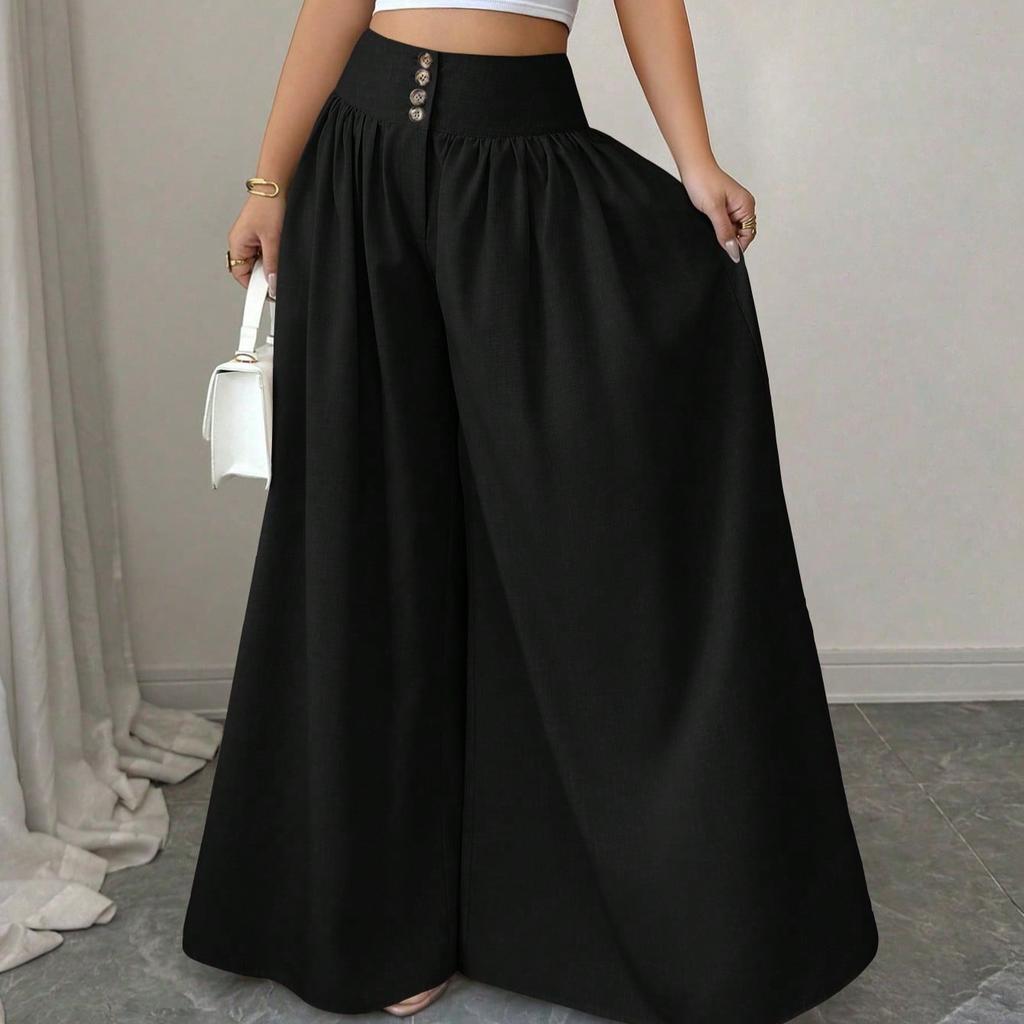 Women'S High-Waisted Wide-Leg Pants with a Loose And Flowing Silhouette, Perfect for Casual Attire And Easy to Match with Various Outfits