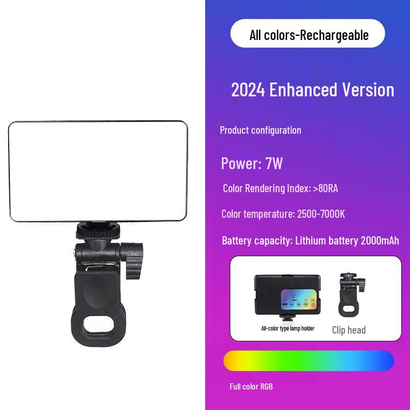 Tragbares RGB-Fotografie-Ringlicht mit einstellbaren Warm-/Kaltlichteinstellungen
