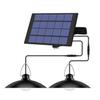 Solar Powered Pendants Light with Adjustable Panel Auto ON/OFF Lighting Sensor IP65 Water-resistant