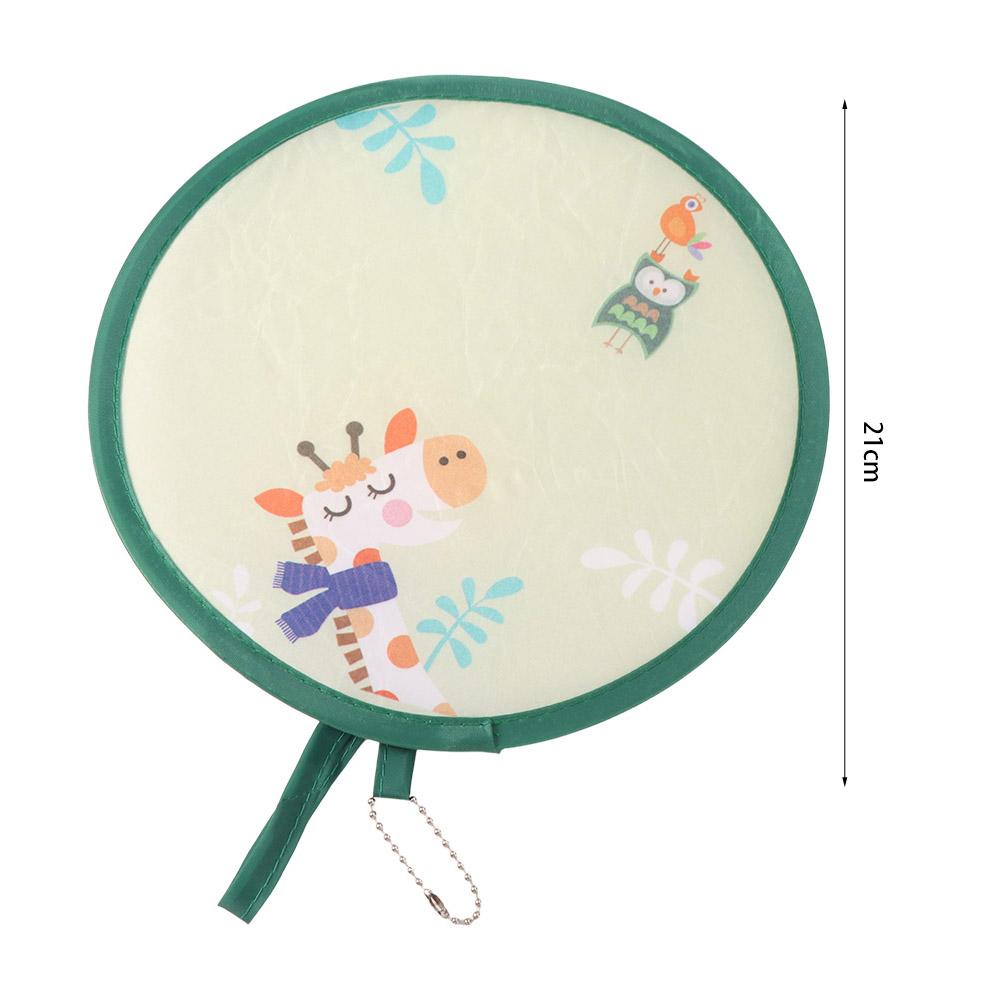 Lightweight Handheld Round Fan Portable Mini Pocket Fan Creative Cartoon Folding Fan Men