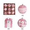 Shatterproof Christmas Baubles Glitter Christmas Tree Topper Xmas Tree Hanging Ball  Holiday Party