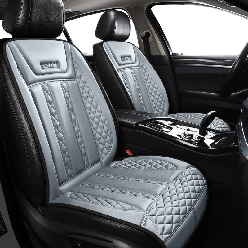 12V Heated Plush Car Seat Cushion - Winter Warmth for Front and Rear Seats