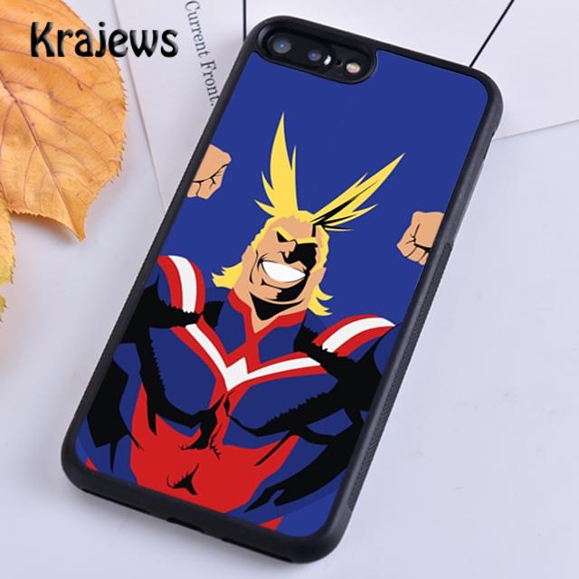Krajews Boku no Hero Academia All Might Custodia Morbida per Telefono Per iPhone 14 5 6s 7 8 plus XR XS 11 12 13 pro max Samsung S21 S22ultra
