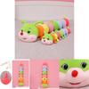 Giant Soft Caterpillar Sleeping Pillow Plush Toy For Kids In Colorful Multicolor Design