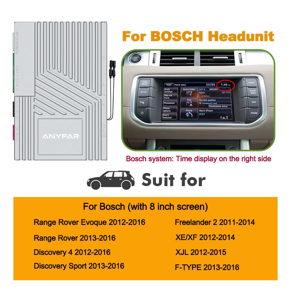 

Беспроводной Carplay Android Auto для Land Rover Jaguar Harman Bosch Discovery 4 Aurora Freelander 2 XE XF XJ