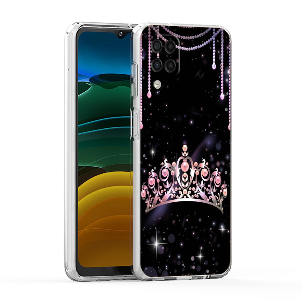Diamond Crown Case for Samsung Galaxy A13 A22 A32 A52 A72 A51 A71 A11 A31 A41 A33 A53 A73 5G Transparent Silicone Shell Capa Bag