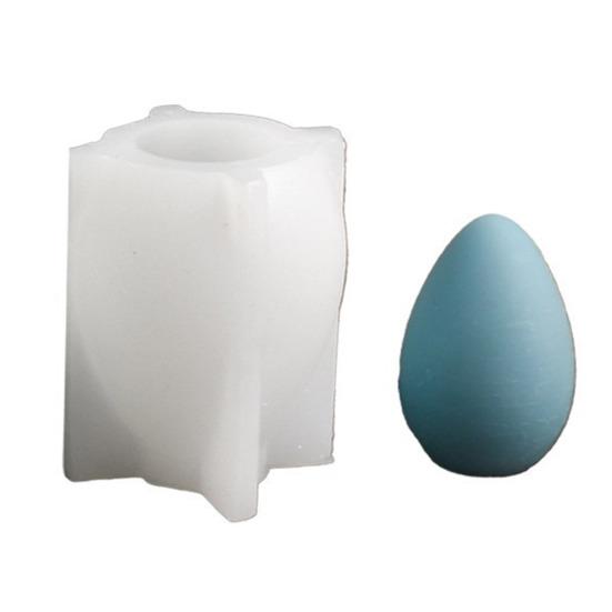 Ostereier-Hase Silikonform DIY gesichtsloser Hase Harz Gips Bastelform Flexibel Wiederverwendbar Kerzenform für Feiertagsdekoration