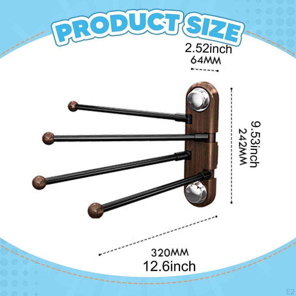 Rotating Towel Rack for Bathroom, Office, Closets And Restrooms.