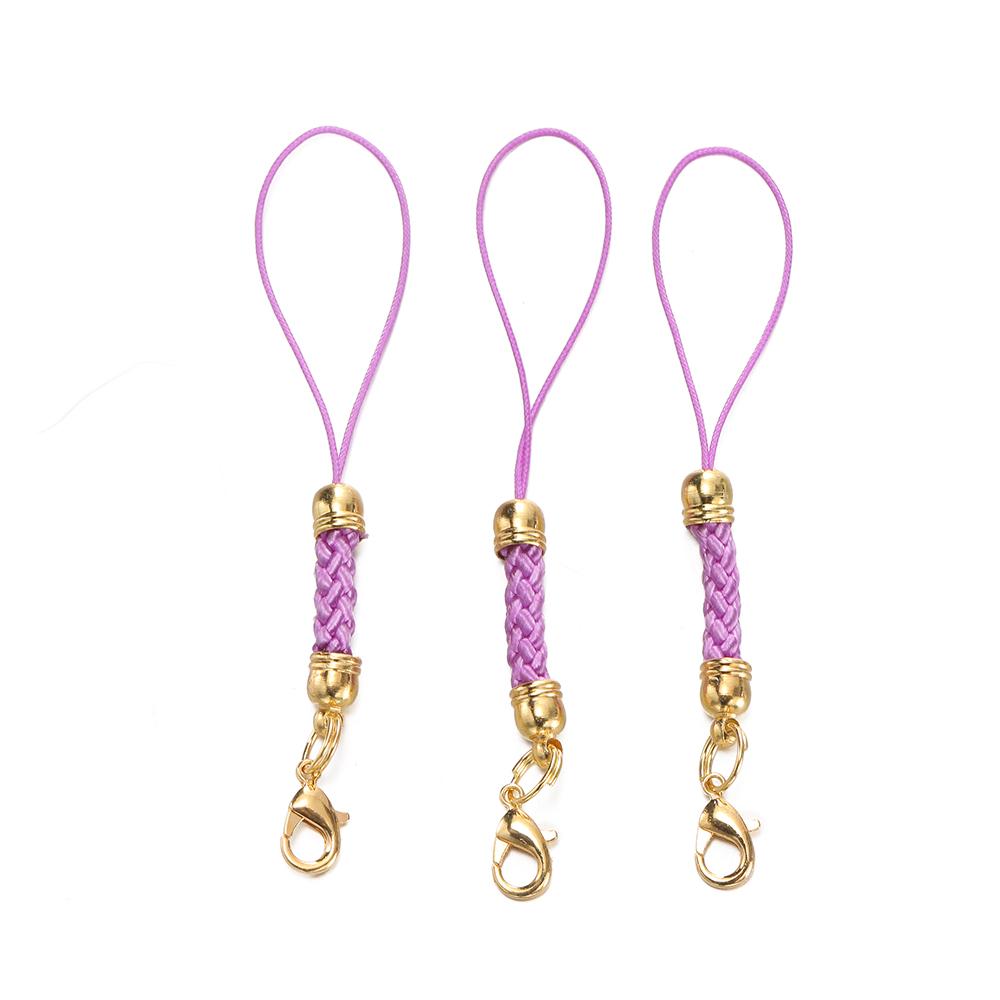 10/20pcs Keychain Rope with Lobster Clasp Jump Rings Lanyard Lariat Strap Cord For DIY Keyring Pendant Jewelry Making Supplies