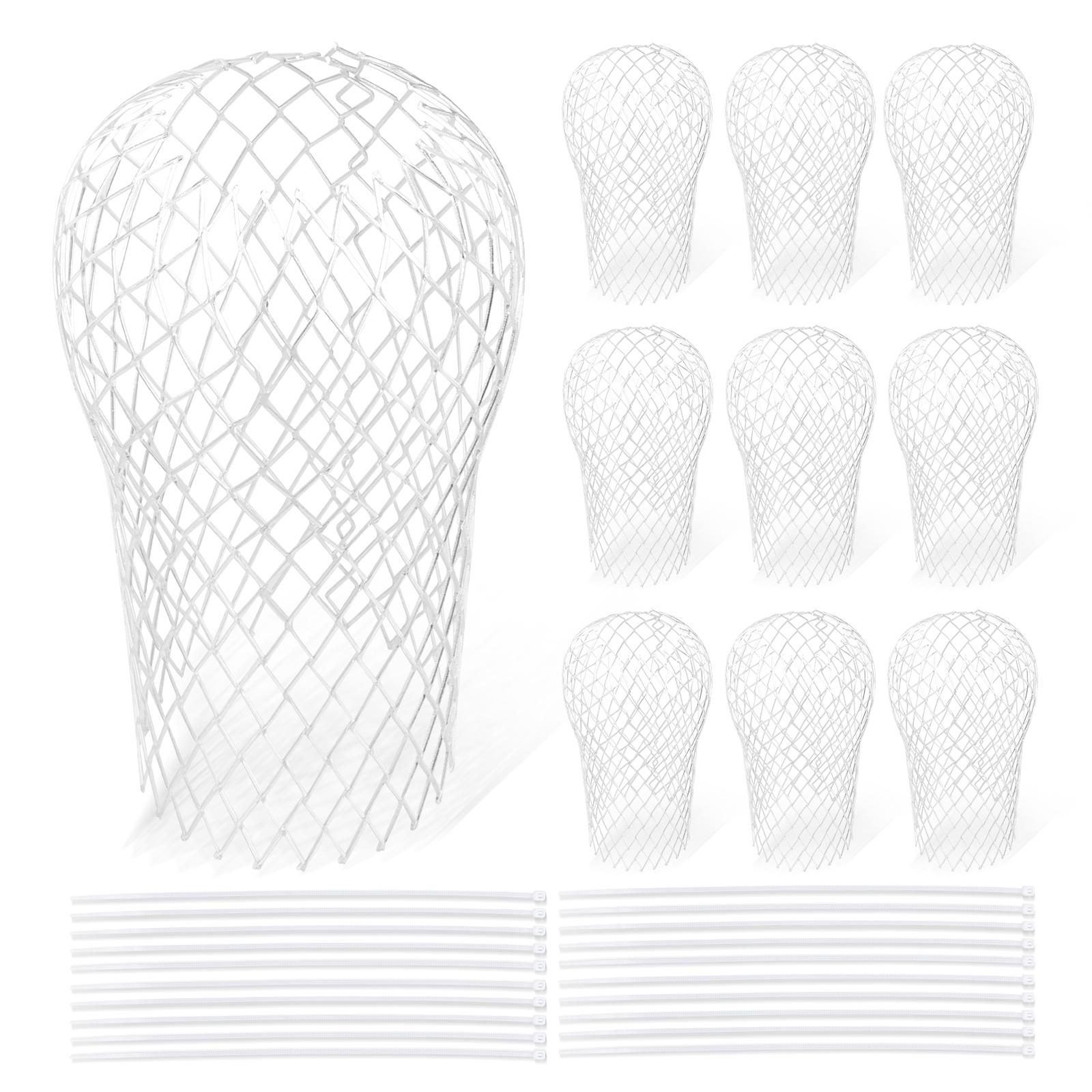 10Pcs Gutters Filte Mesh Aluminum Alloy Rooftop Leaf Debris Gutter Guard Drain Net Cover for Outdoor Rooftop Terrace