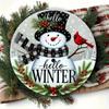Vintage Metal Tin Sign Winter Holiday Decoration Engraved Aluminum Art Home Wall Decor