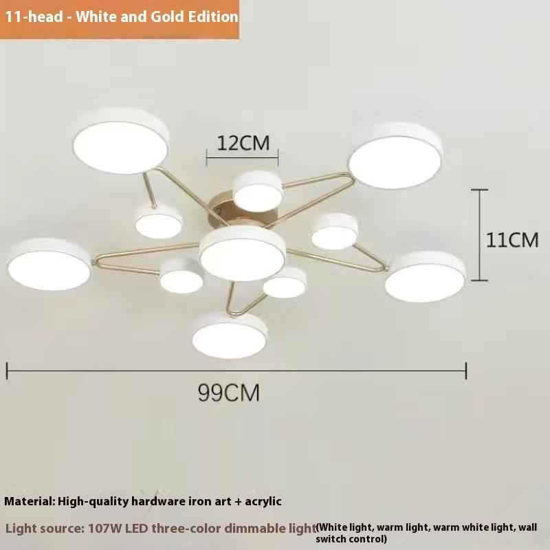 Living Room Lights, Ceiling Lights, Creative and Personalized Dining Room Lights, Modern and Simple Bedroom Chandeliers