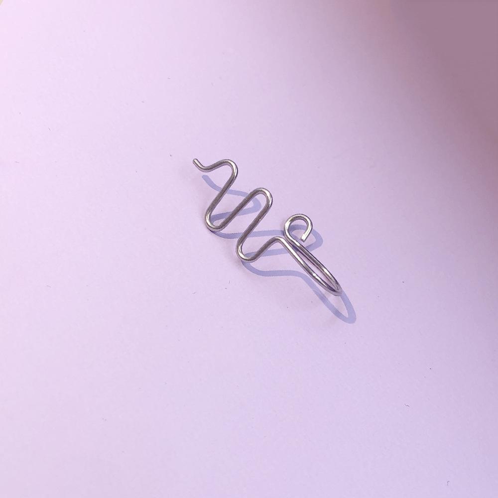 Kein Loch, unregelmäßiger Nasenring, Punktionsschmuck, falscher Nasenclip, Nasenschnalle, Nasendekoration