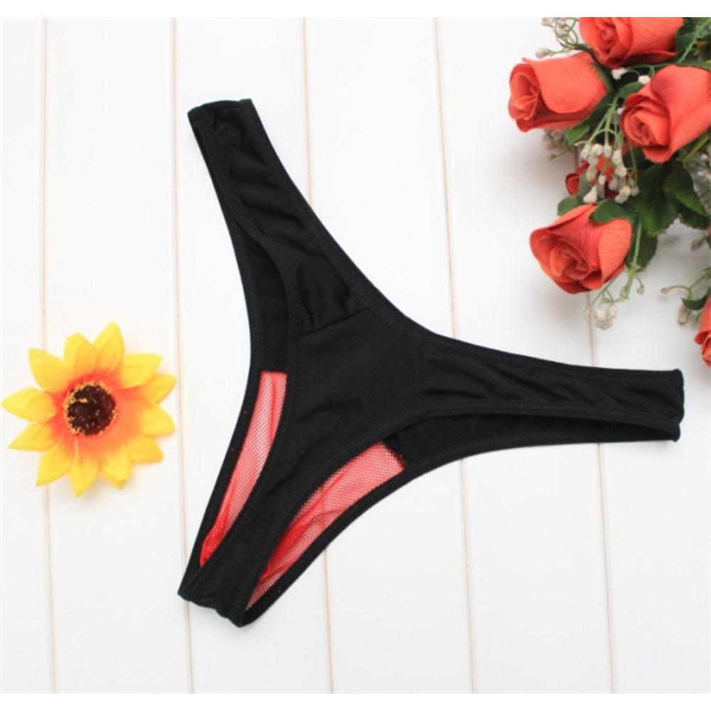 Fun Men's Panties Mesh Transparent Breathable Men's Men's Triangle Sexy, Sex Thong 2032