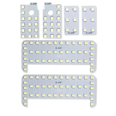 2-Schleifen 3-Chip SMD 6-teiliges LED-Innenlicht für Toyota Land Cruiser Prado Serie 150 (Frühe, mittlere und späte Modelle), TX, 5-Sitzer und 7-Sitzer - Rein