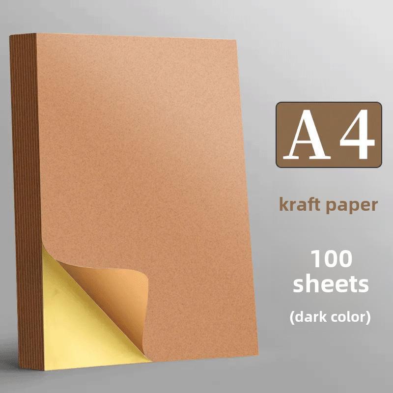 100 Self-Adhesive A4 Glossy Label Sheets for Laser Printers