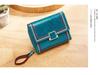 2025 Women's Retro Oil Wax Leather Accordion Wallet - Multi-Card Slot, Zipper, Short Style